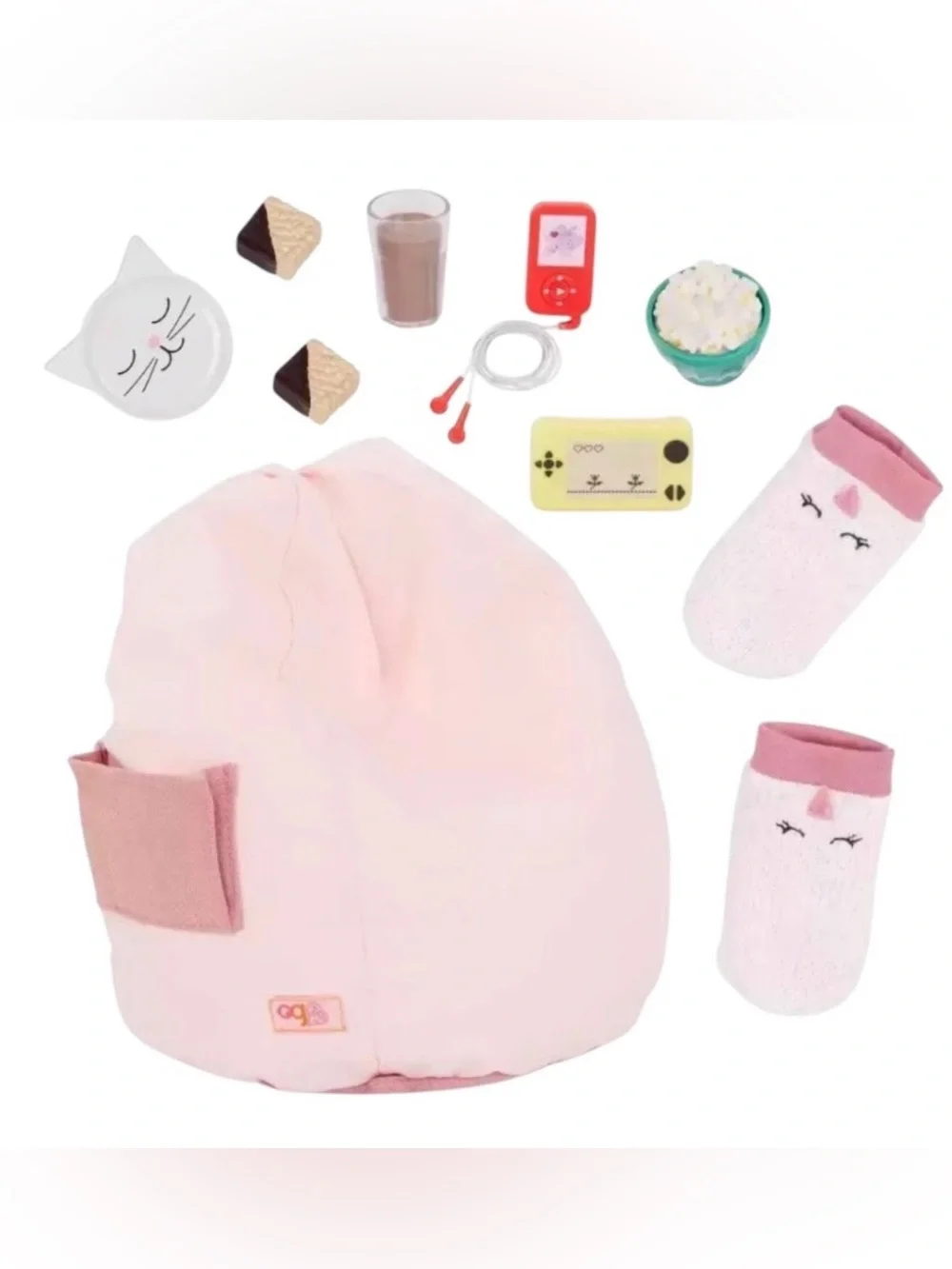Our Generation Doll Bean Bag Chair, Accessory Set